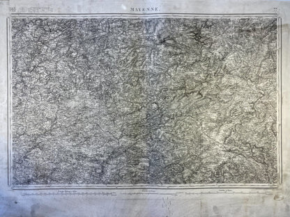 Carte d'Etat-Major ancienne de Mayenne