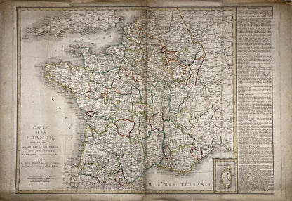 Carte ancienne de la France par René Phelipeau 1