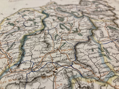Carte départementale ancienne des Alpes-de-Haute-Provence par Duvotenay 4