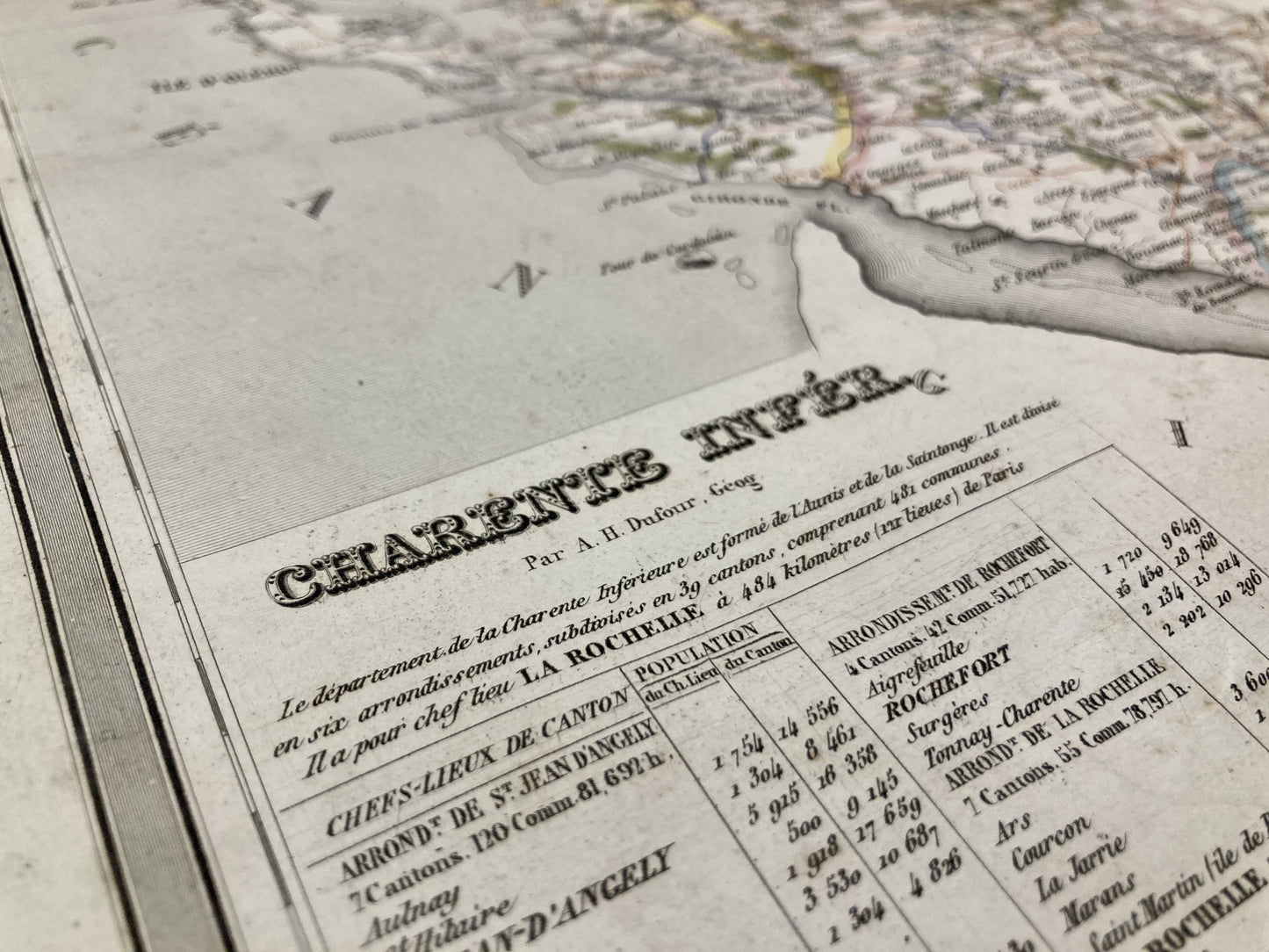 Carte départementale ancienne de la Charente-Maritime par Duvotenay 4