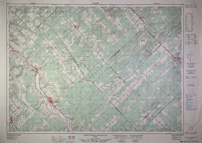 Carte ancienne du Canada, Saint-Joseph-de-Beauce, Québec