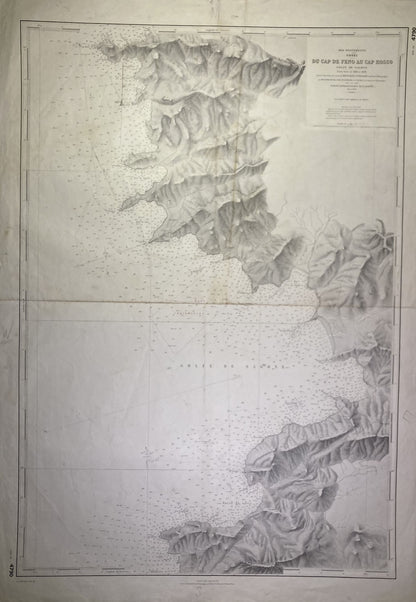 Carte marine ancienne du cap de Feno au cap Rosso 2
