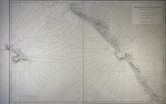 Carte marine ancienne de Saint-Gilles-Croix-de-Vie
