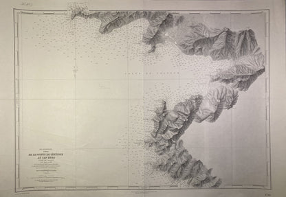 Carte marine ancienne du Golfe de Valinco