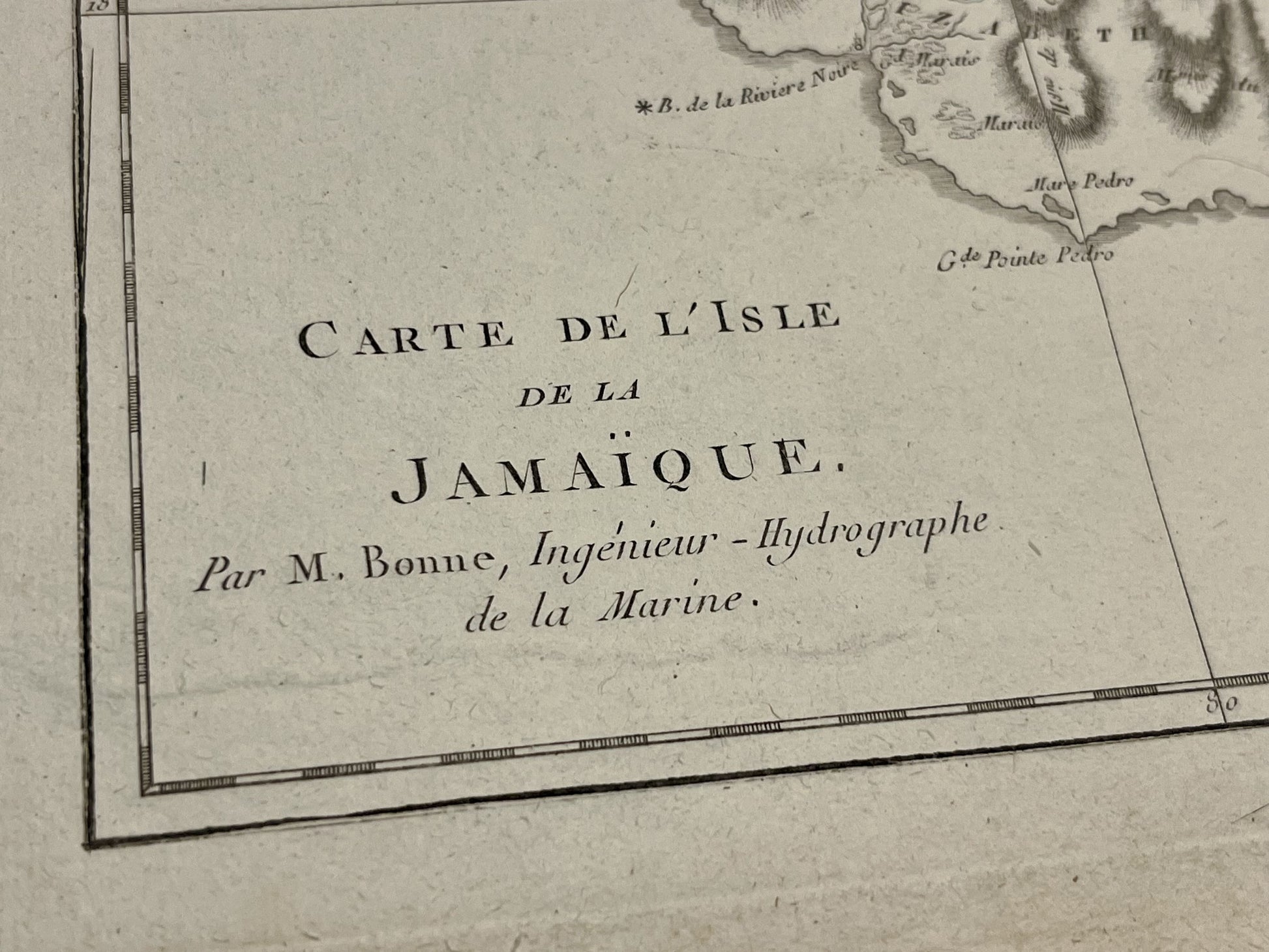 Carte Ancienne Jamaique