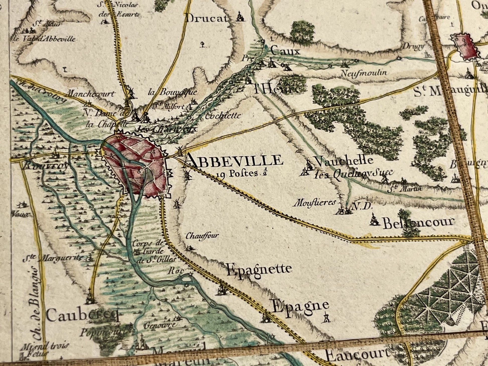 Carte Cassini Abbeville Somme