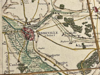 Carte Cassini Abbeville Somme