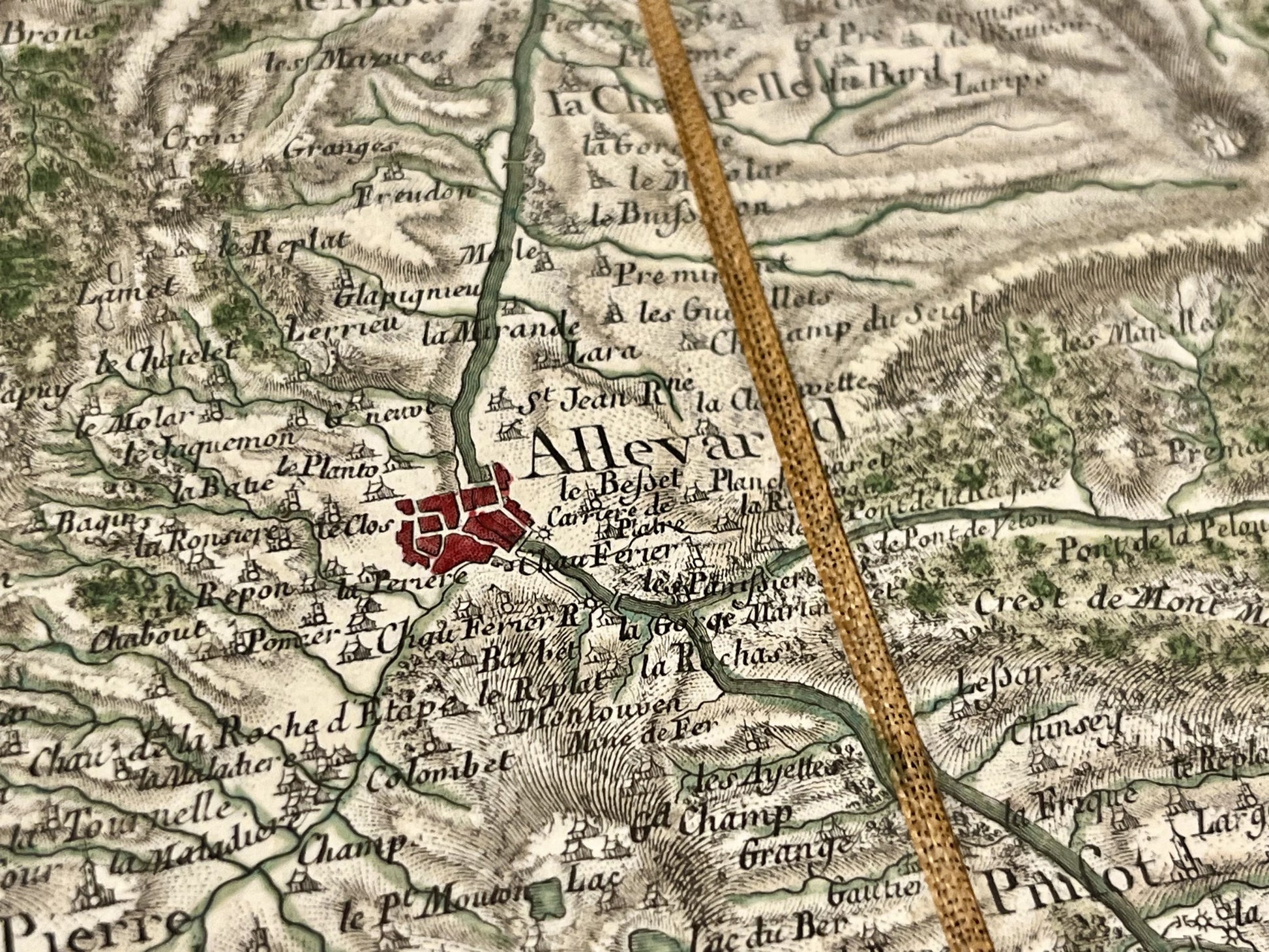 Carte Cassini Allevard Isère