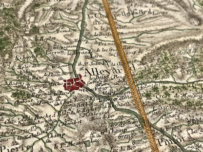Carte Cassini Allevard Isère