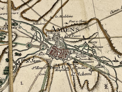 Carte Cassini Amiens