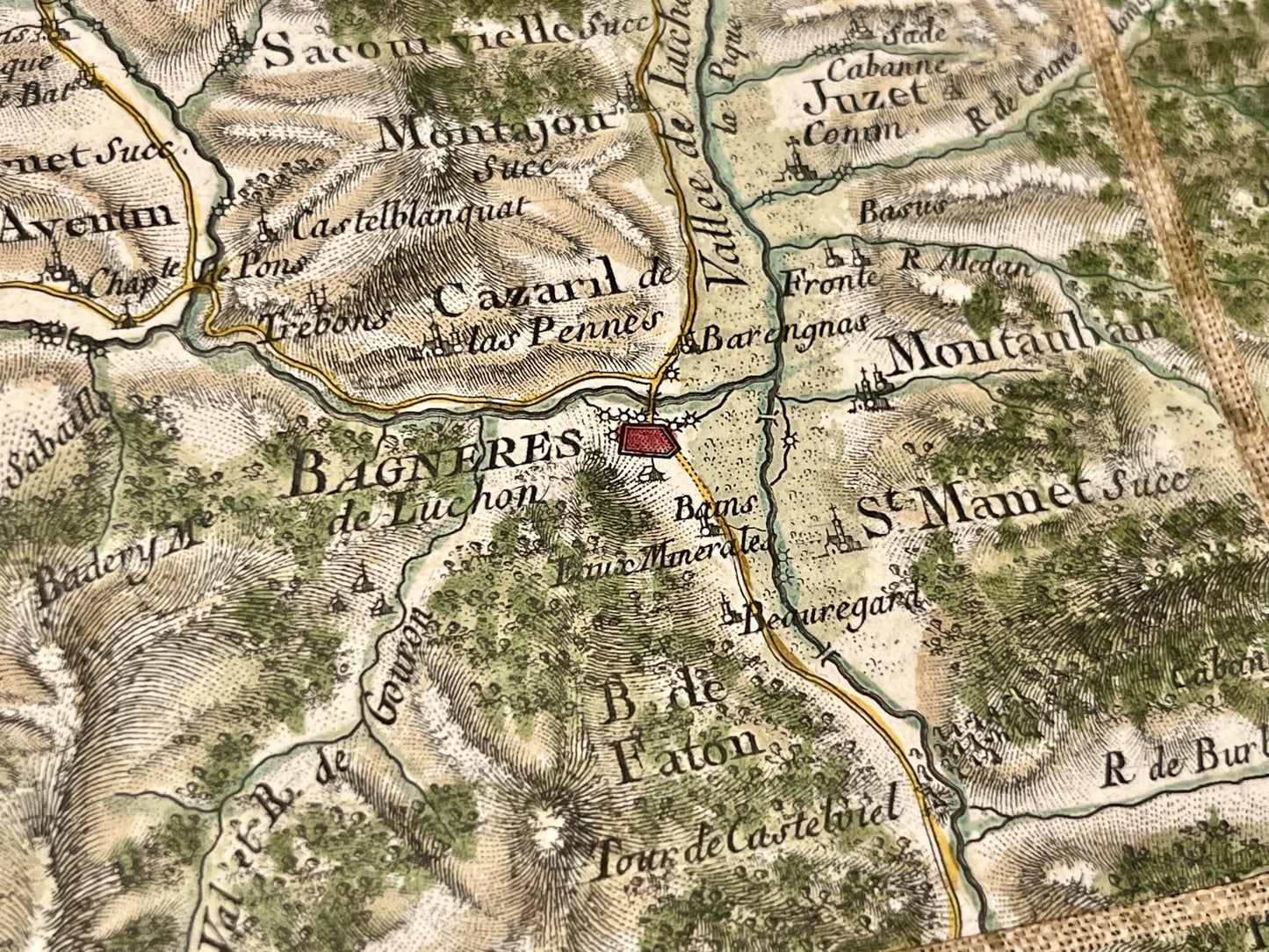 Carte Cassini Bagneres-de-Luchon