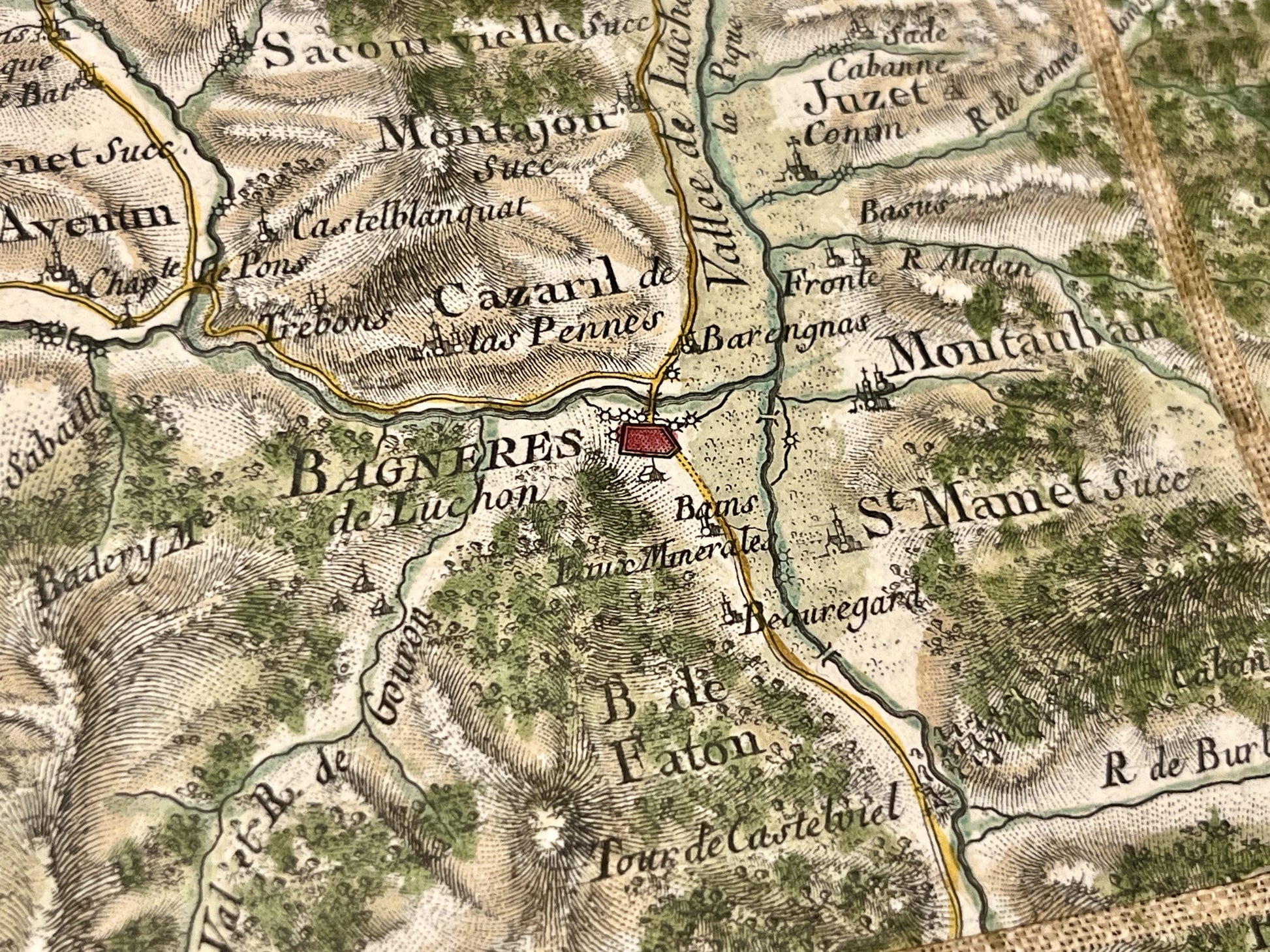 Carte Cassini Bagneres-de-Luchon