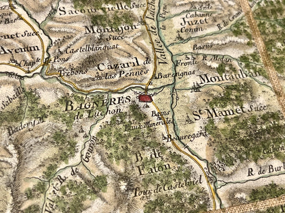 Carte Cassini Bagneres-de-Luchon