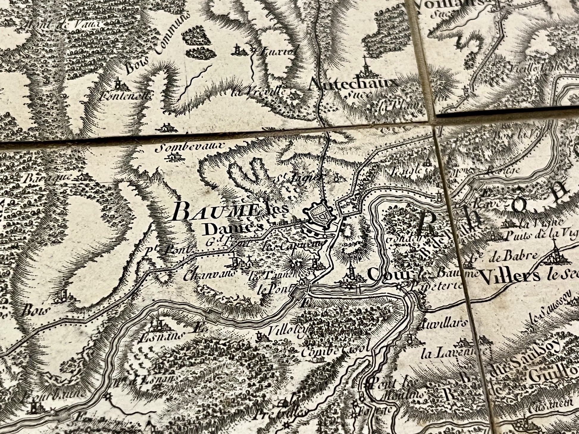 Carte Cassini Baume-les-Dames