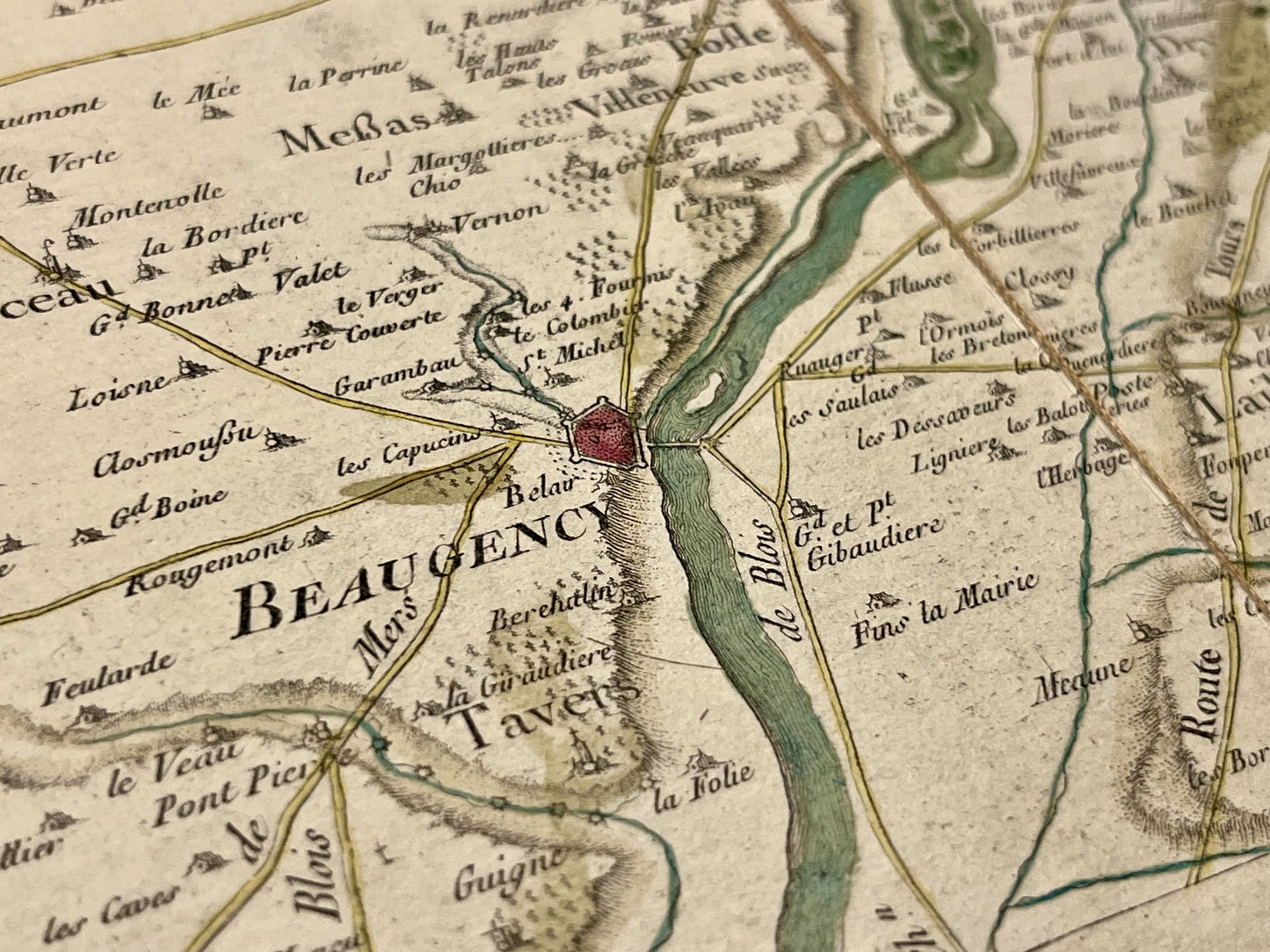 Carte Cassini Beaugency Loire