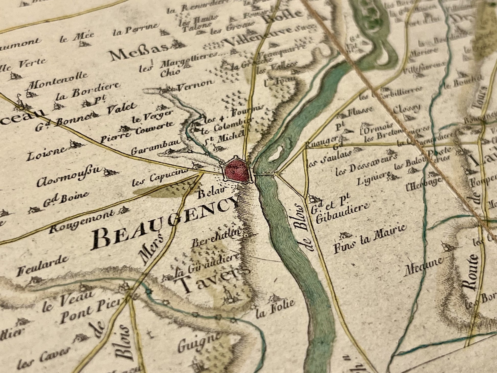 Carte Cassini Beaugency Loire