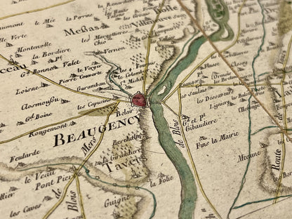Carte Cassini Beaugency Loire