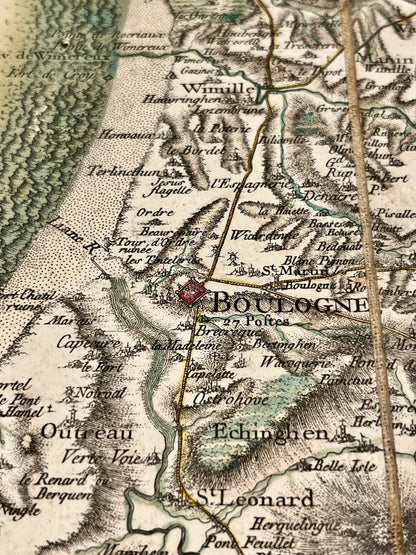 Carte Cassini Boulogne-sur-Mer