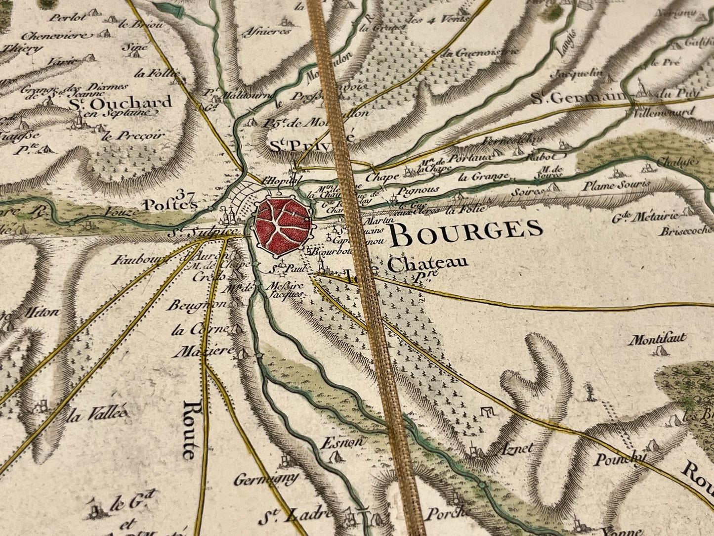 Carte Cassini Bourges