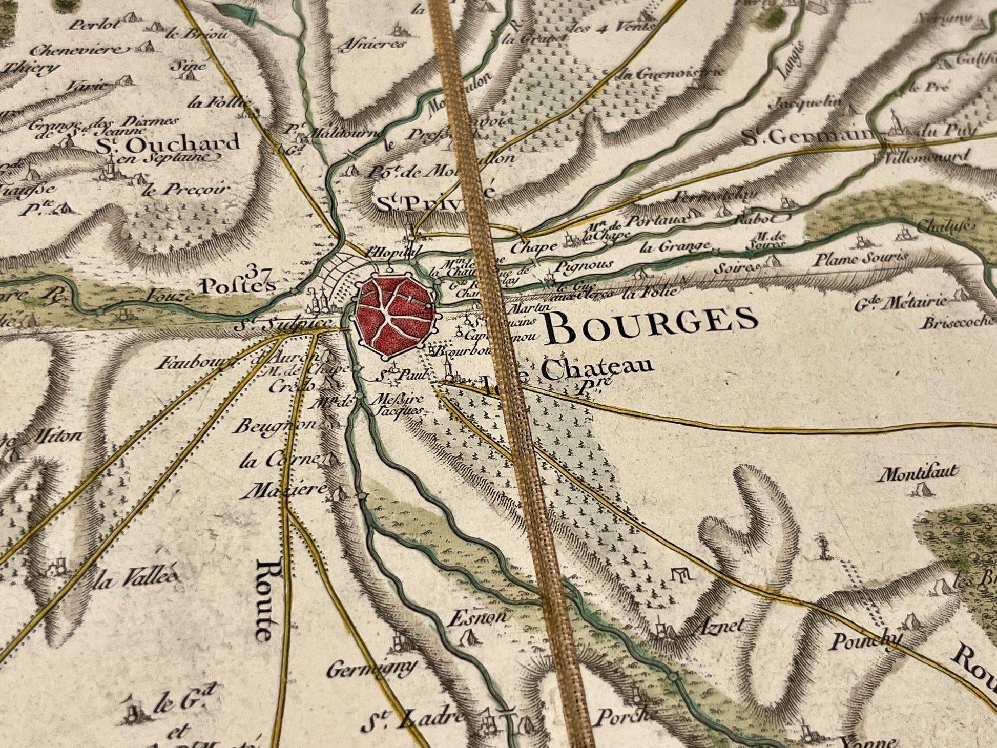 Carte Cassini Bourges