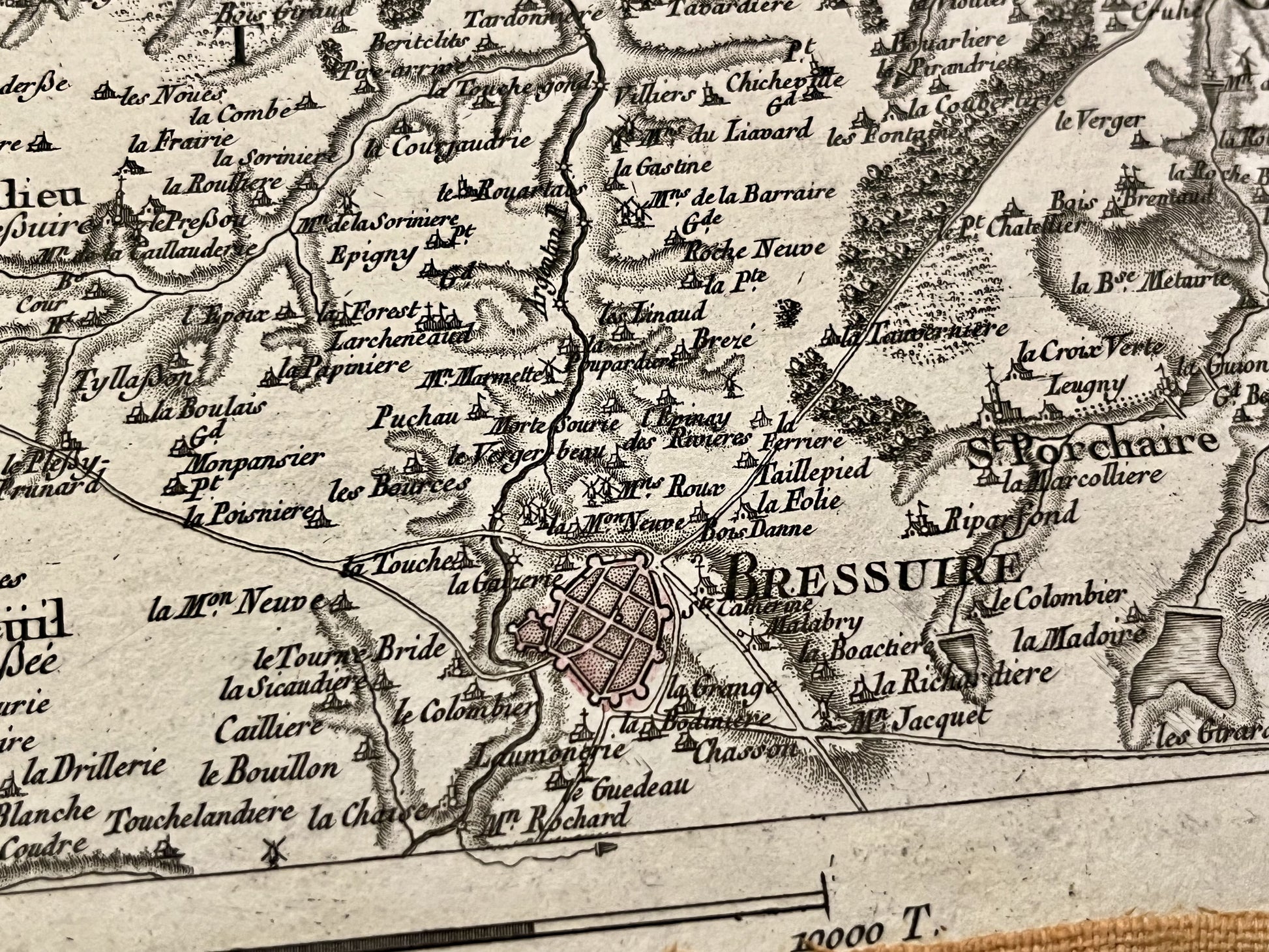Carte Cassini Bressuire Deux-Sevres