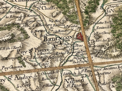 Carte Cassini Briancon Hautes-Alpes