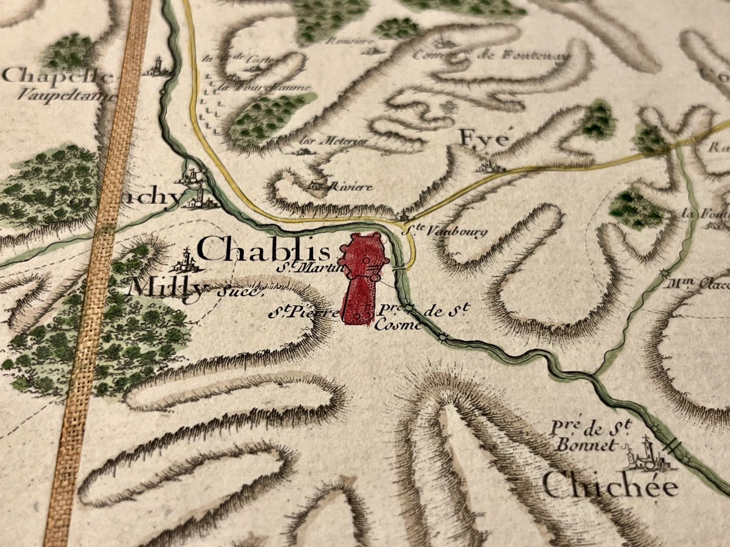 Carte Cassini Chablis authentique