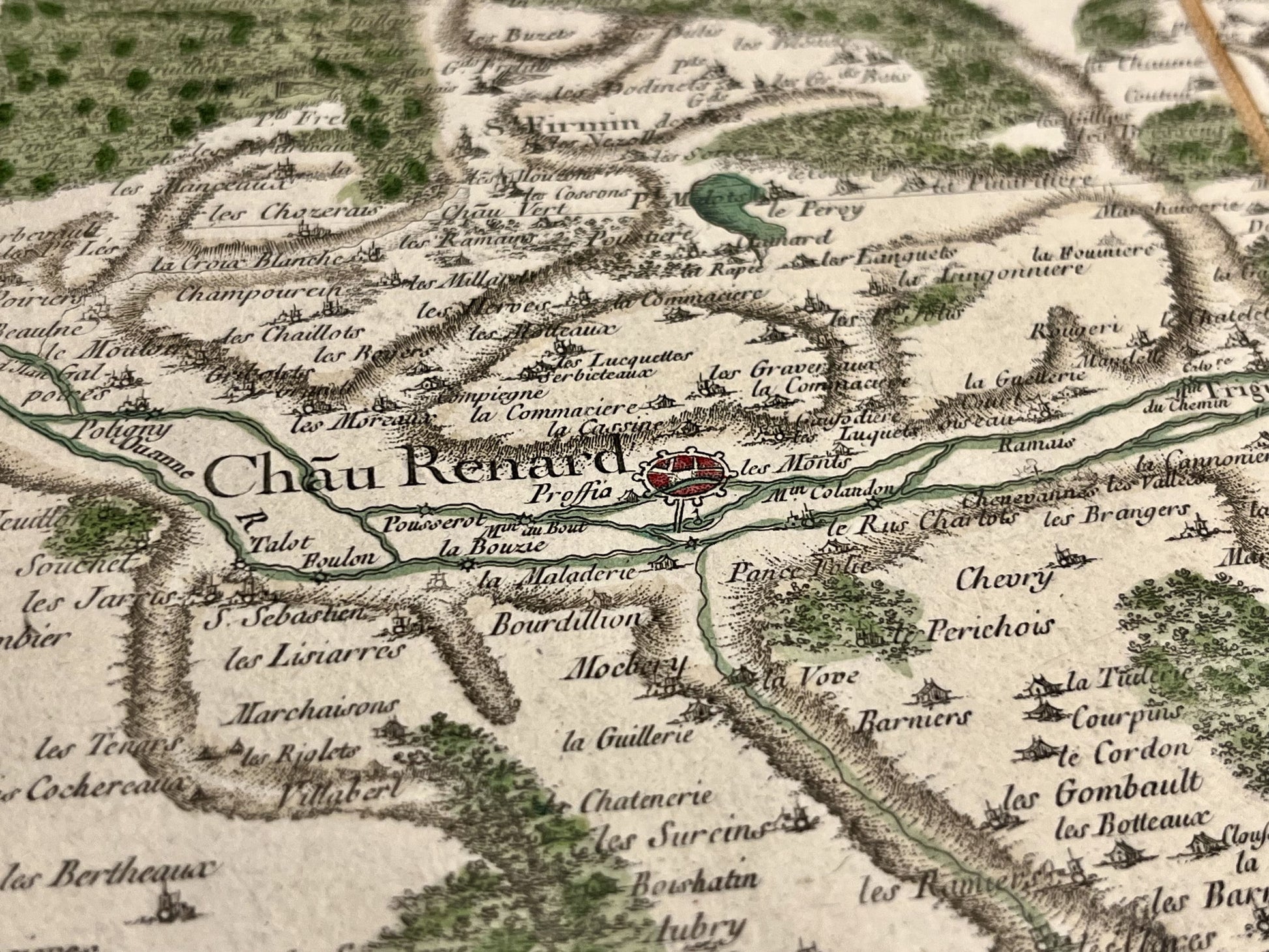 Carte Cassini Chateau-Renard Loiret