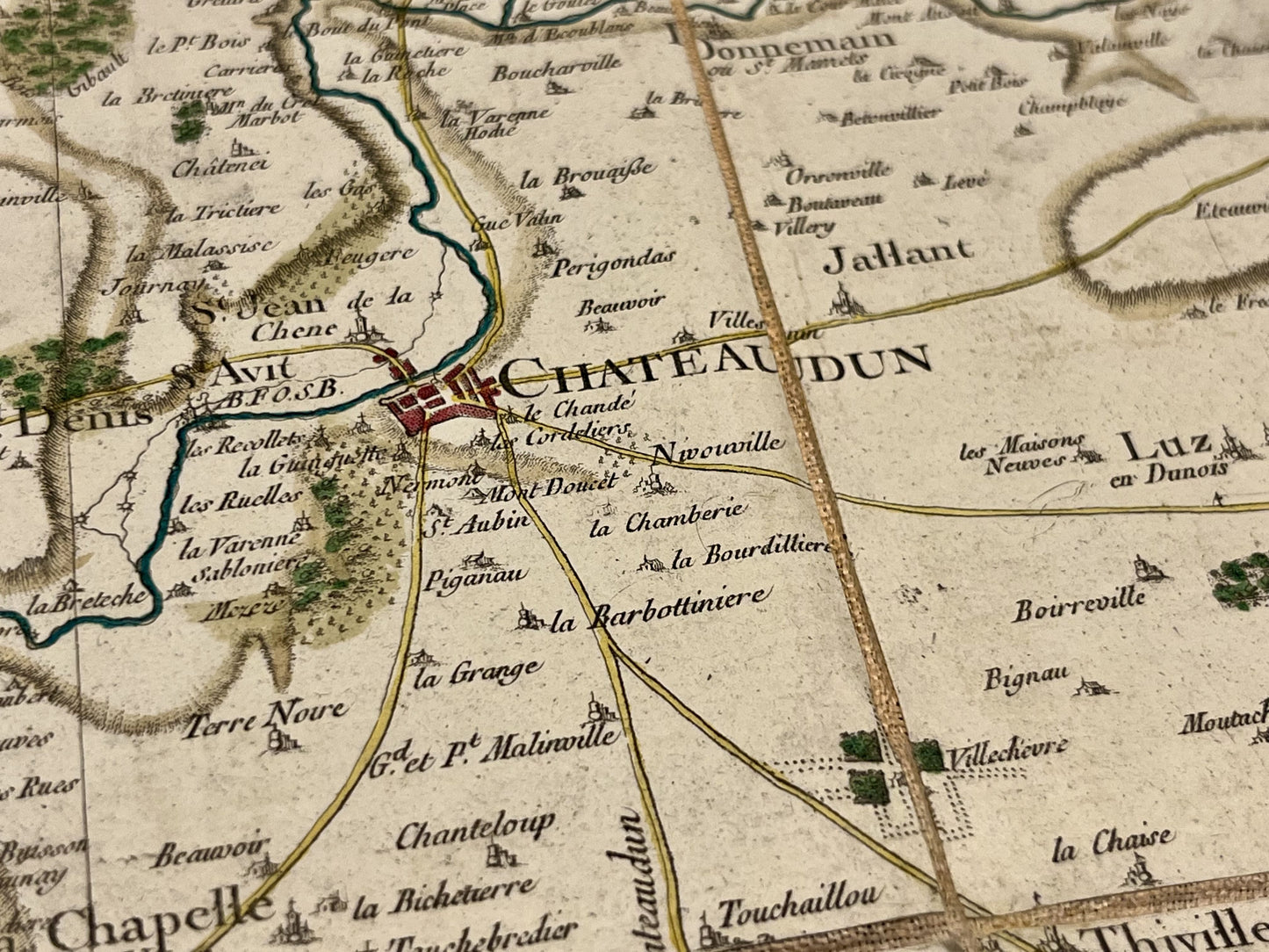 Carte Cassini Chateaudun authentique