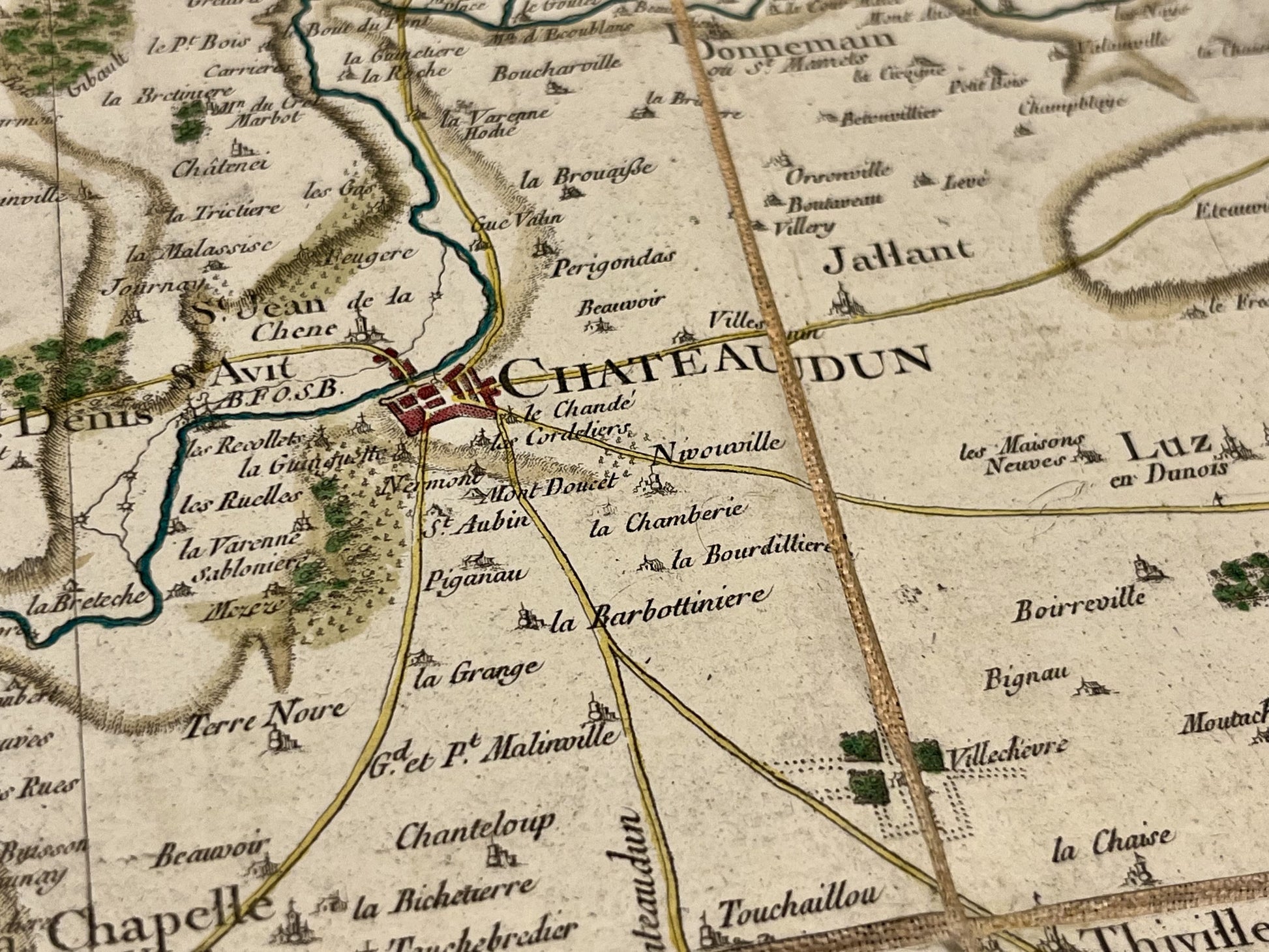 Carte Cassini Chateaudun authentique