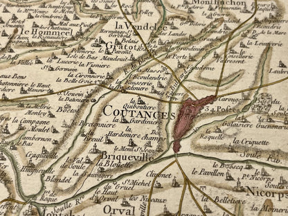 Carte Cassini Coutances