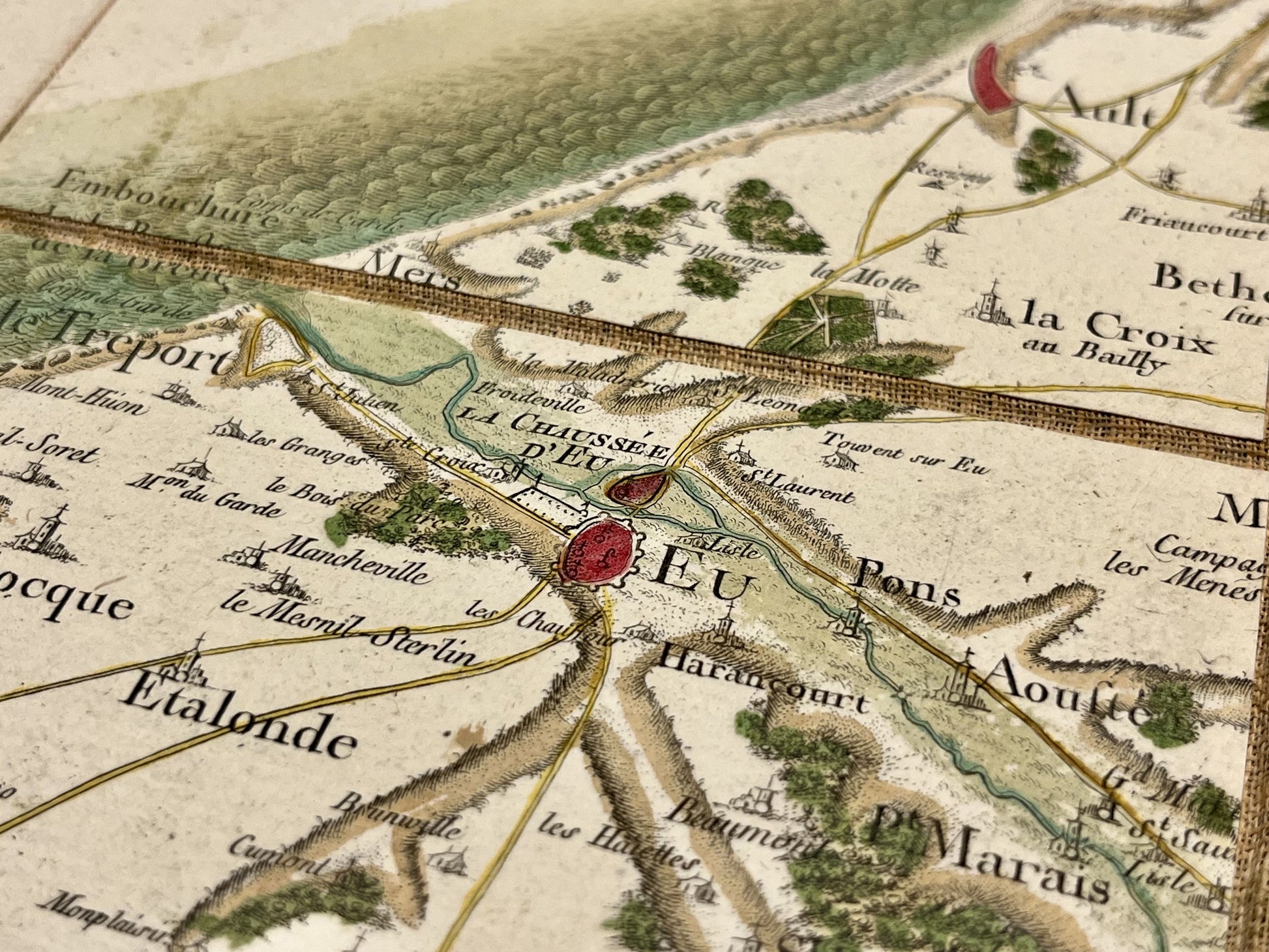 Carte Cassini Eu ancienne