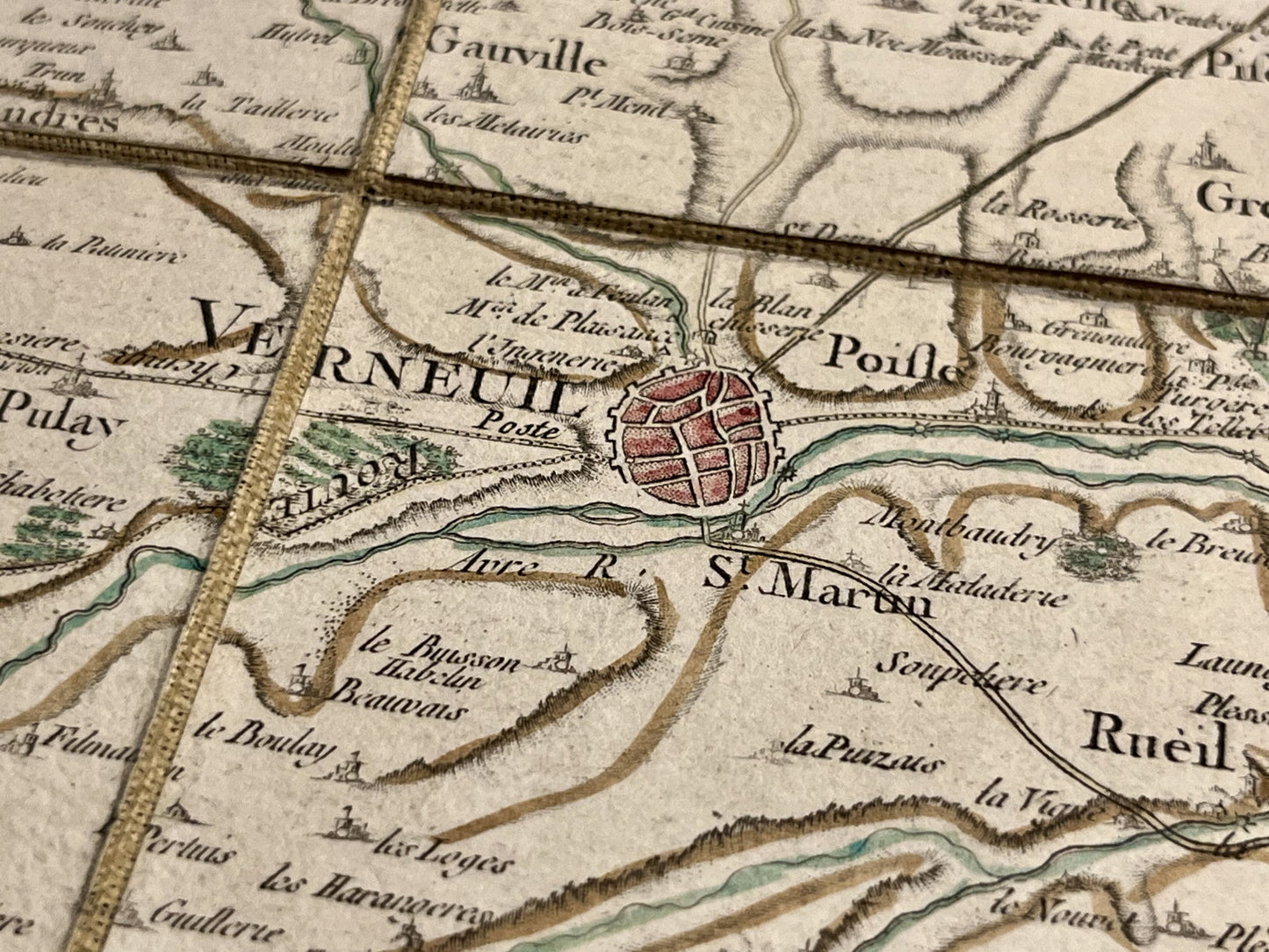 Carte Cassini Eure-et-Loire Verneuil