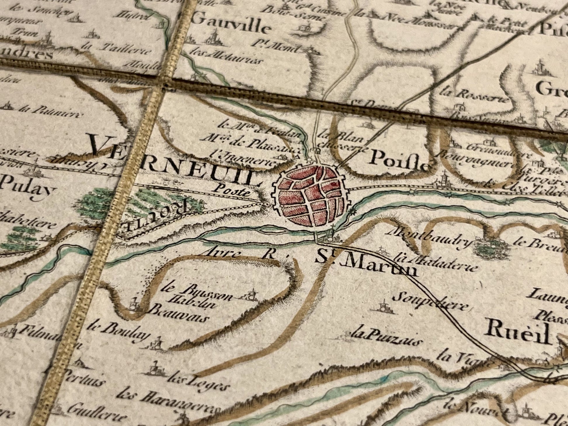 Carte Cassini Eure-et-Loire Verneuil