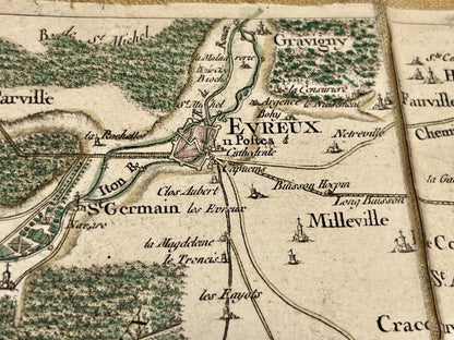 Carte Cassini Evreux