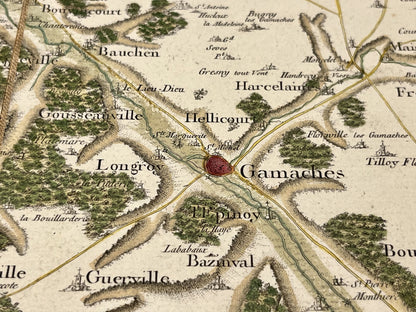 Carte Cassini Gamaches Somme