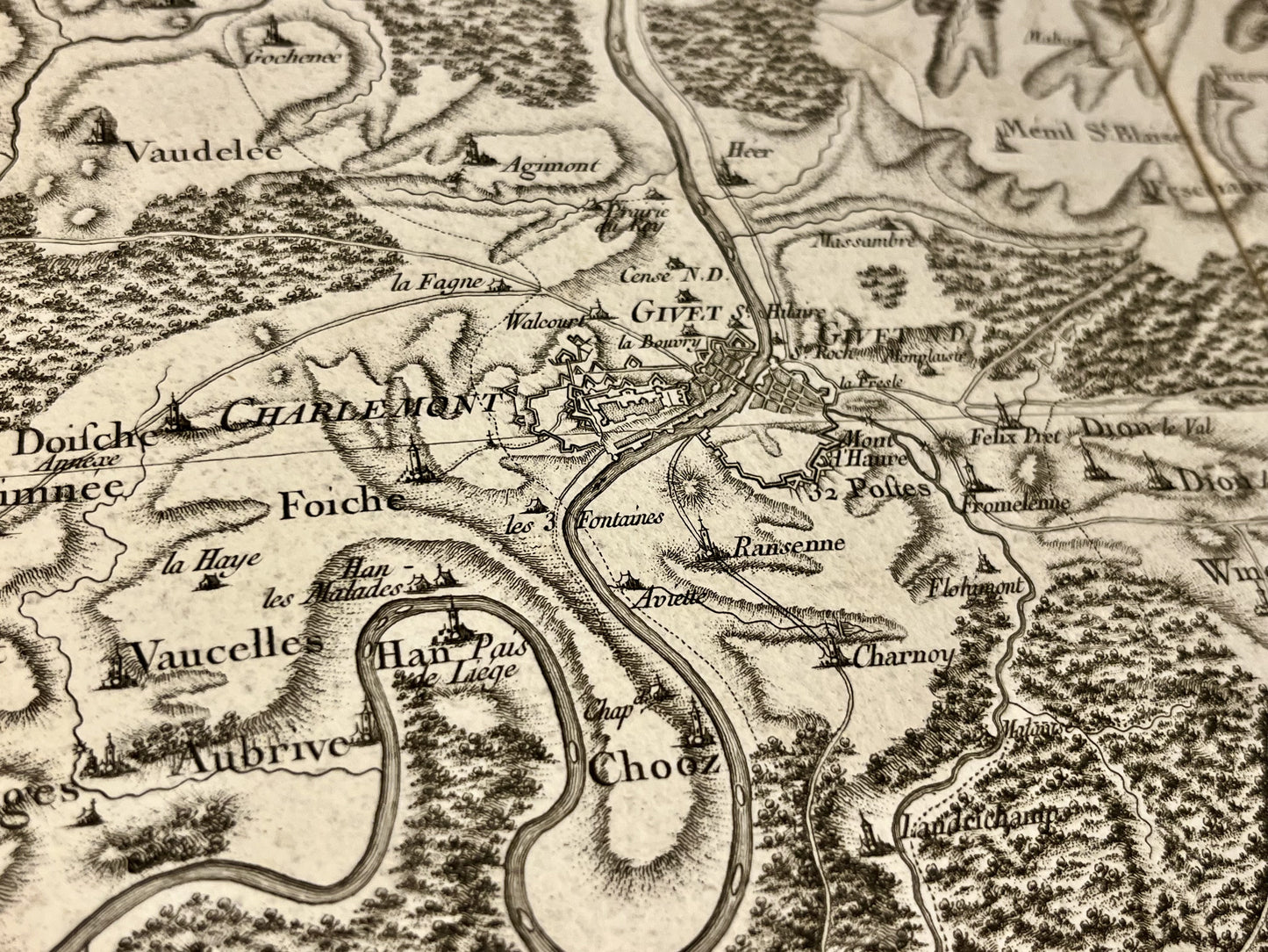 Carte Cassini Givet Charlemont Ardennes