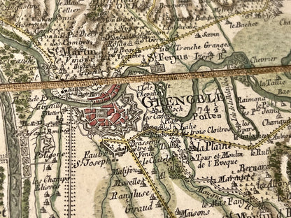 Carte Cassini Grenoble