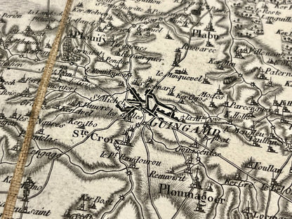 Carte Cassini Guingamp