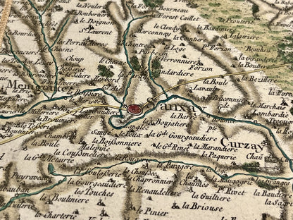 Carte Cassini Haute-Vienne authentique