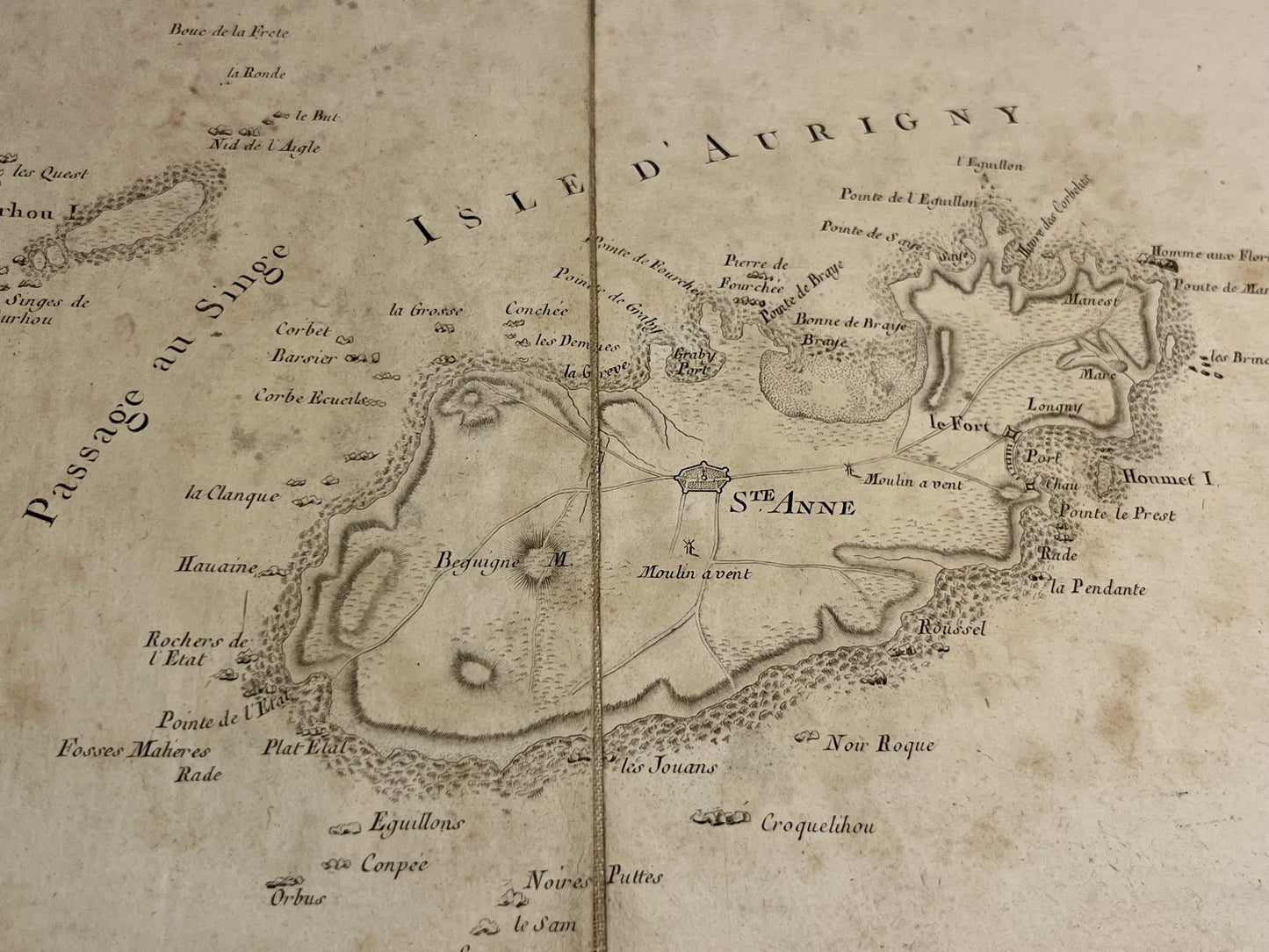 Carte Cassini Ile Aurigny