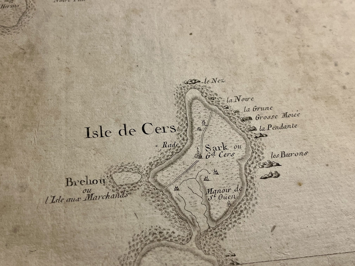 Carte Cassini Ile Sercq