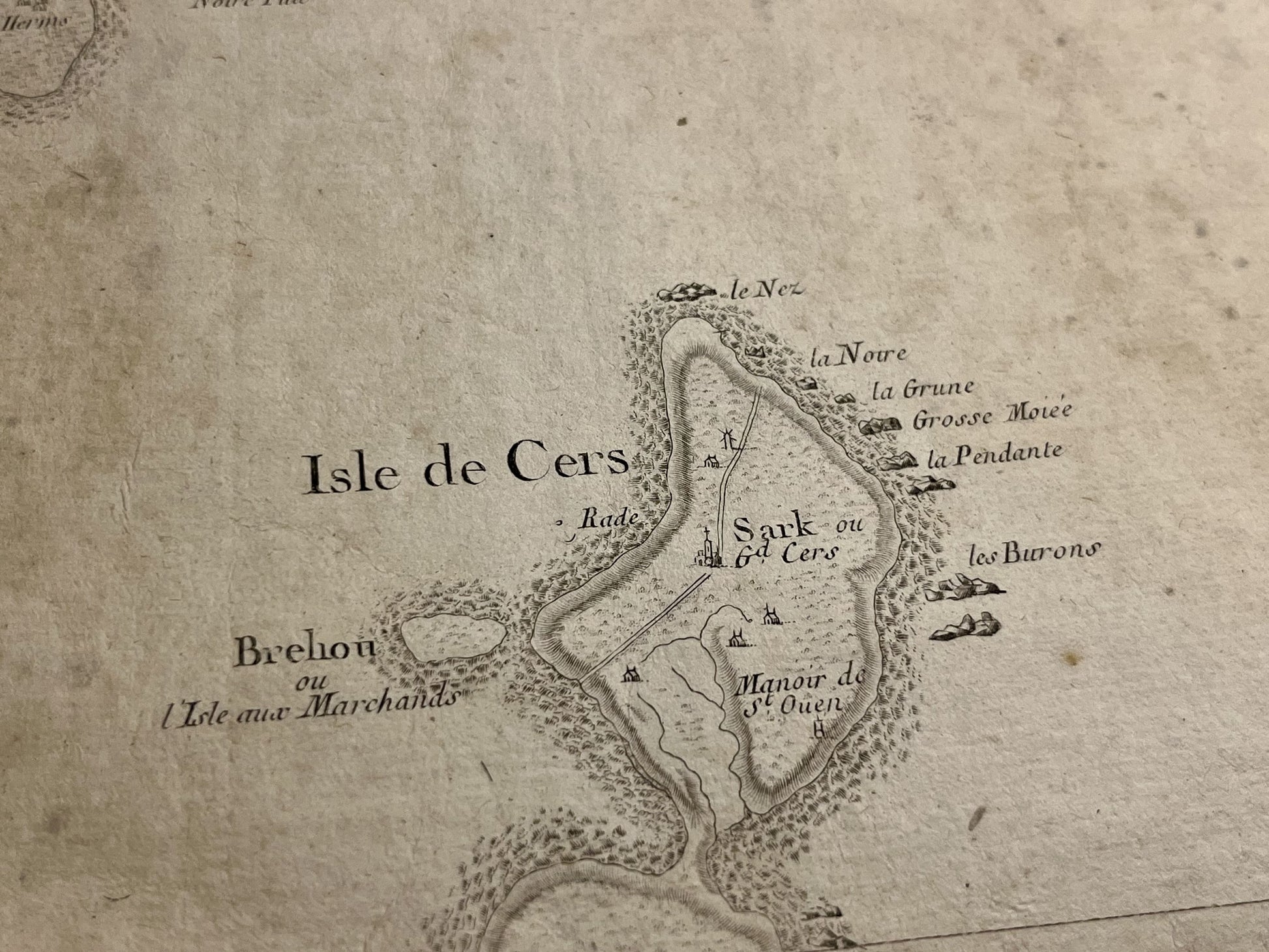 Carte Cassini Ile Sercq