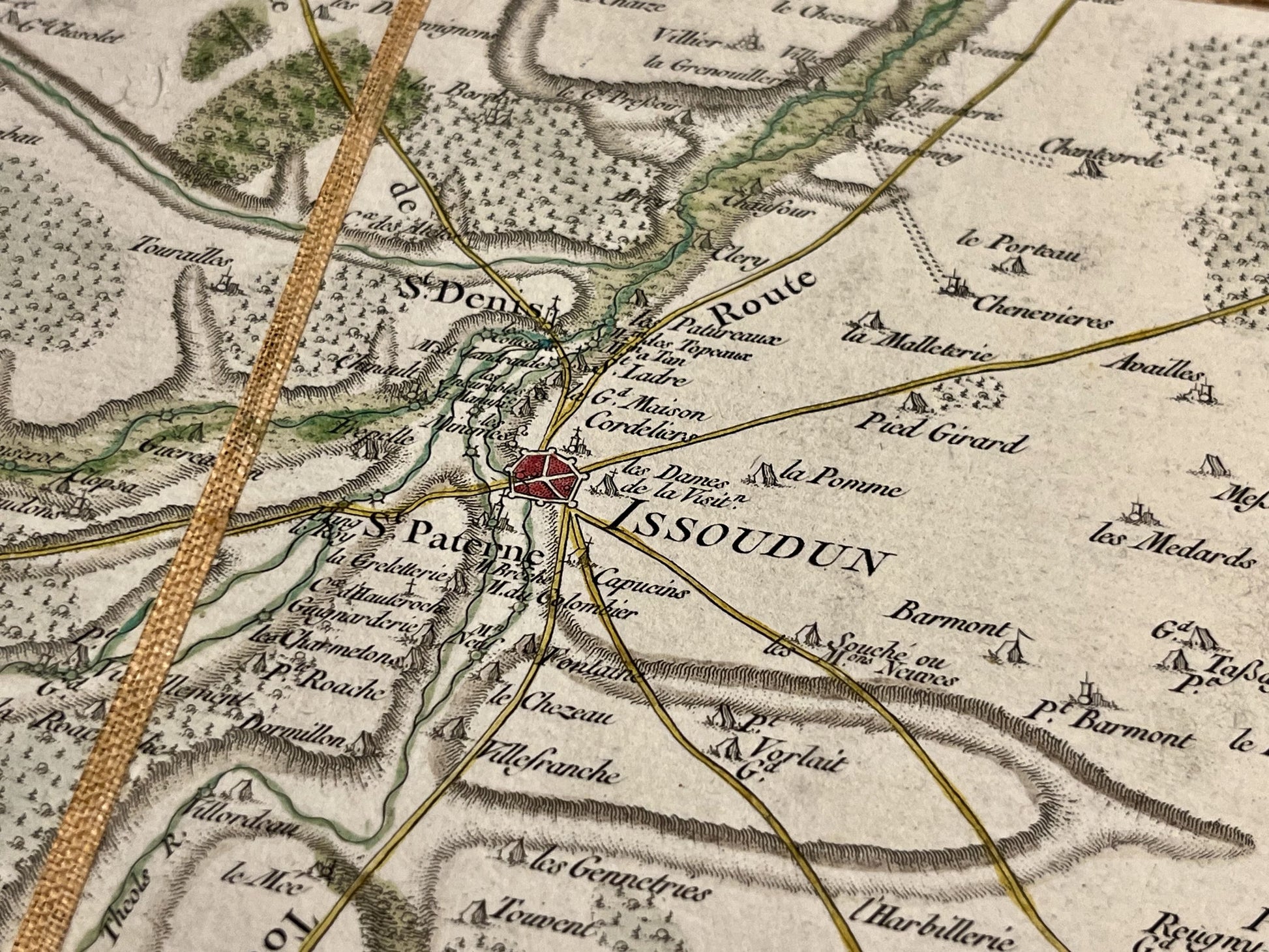 Carte Cassini Issoudun achat
