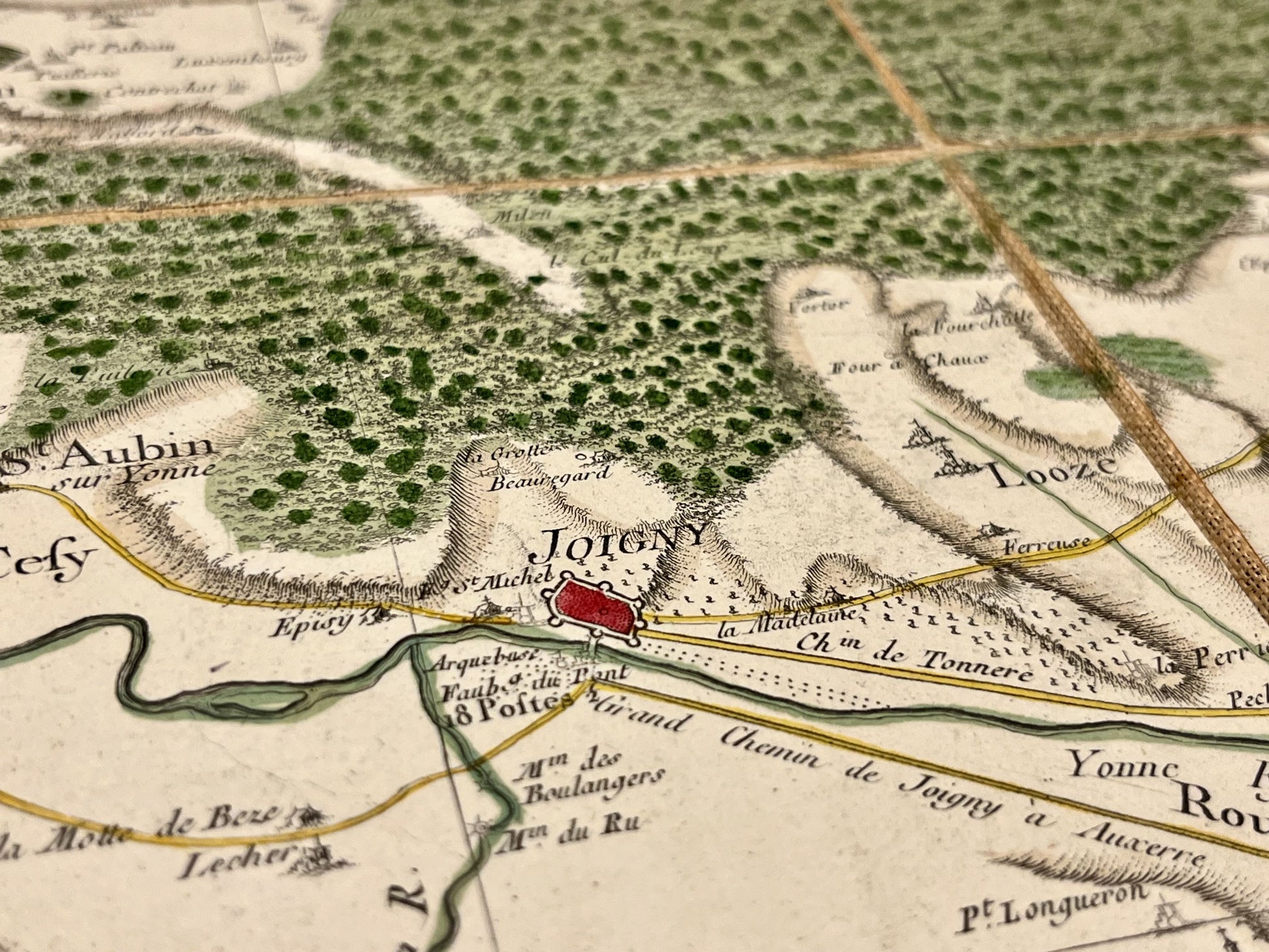 Carte Cassini Joigny Yonne