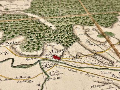 Carte Cassini Joigny Yonne