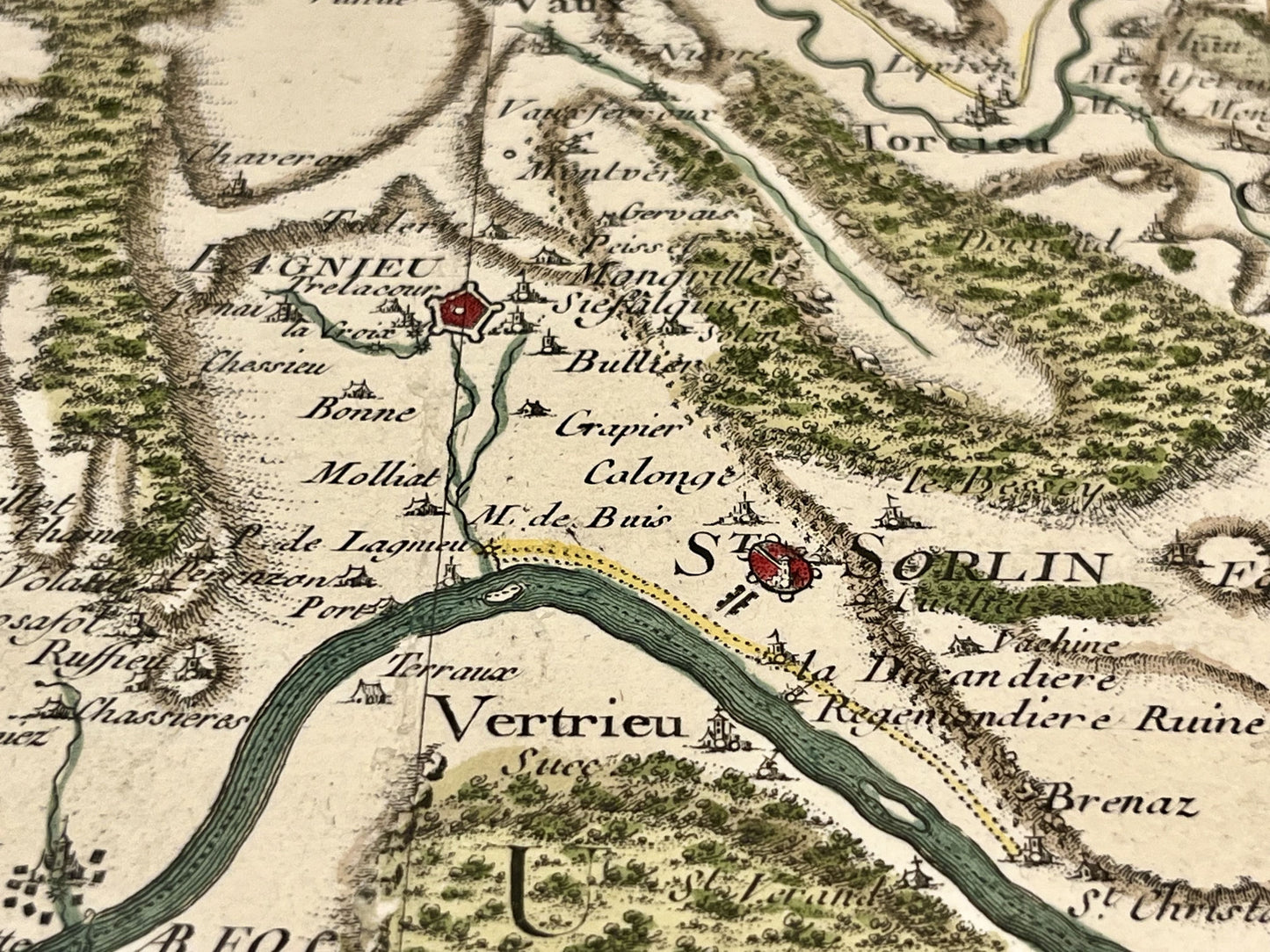 Carte Cassini Lagnieu ancienne
