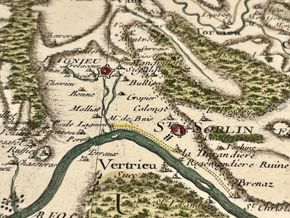 Carte Cassini Lagnieu ancienne
