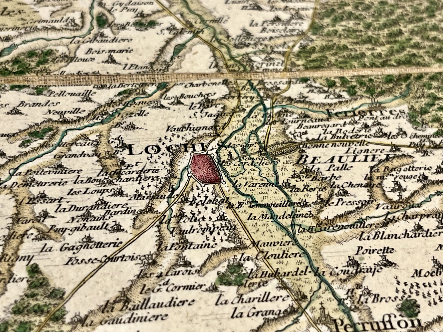 Carte Cassini Loches Indre-et-Loire