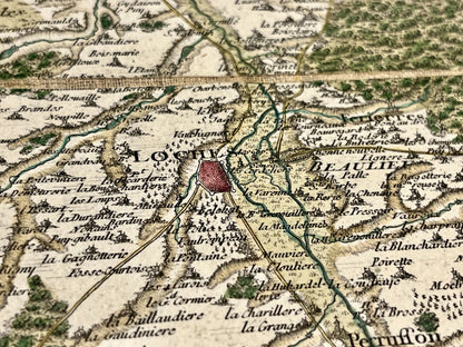 Carte Cassini Loches Indre-et-Loire